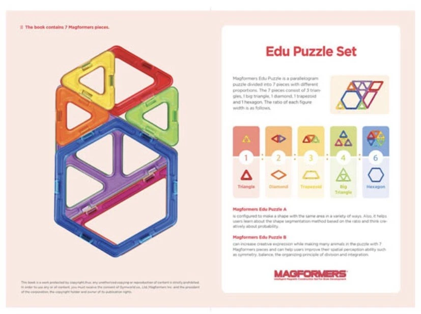 Magformers Intelligent Magnetic Construction SetFor Brain Development Puzzle Set - Image 2 of 4