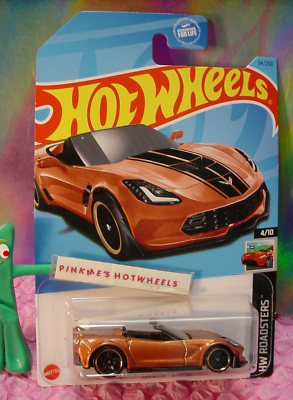 ➽ 2023 Hot Wheels CORVETTE C7 Z06 CONVERTIBLE #34 brown🚗 HW