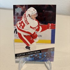 20/21 UD SERIES 1 GUSTAV LINDSTROM YOUNG GUNS RC SP ROOKIE #220