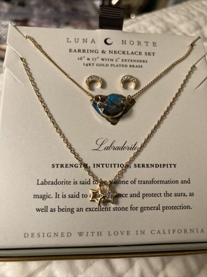 Luna Norte Labradorite~14KTBrass Plated 
