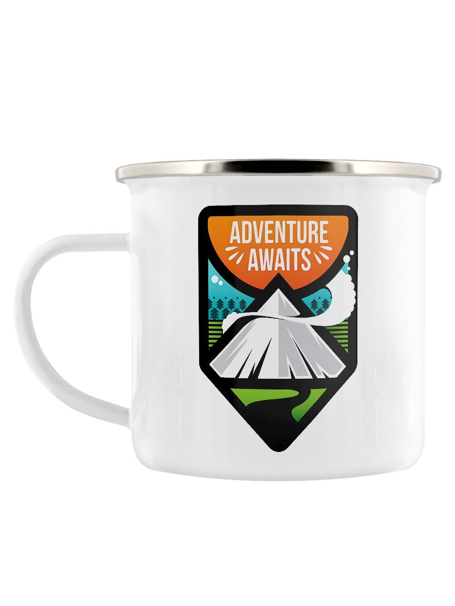 Adventure Awaits Enamel Mug