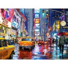 Paint By Numbers Adults kids New York Street DIY Painting Kit 40x50CM Canvas