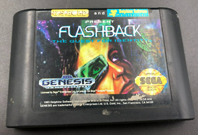 SEGA GENESIS: FLASHBACK The Quest Of Identity Cartridge Only *TESTED & WORKING*