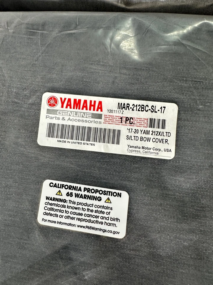 Cubierta de arco Yamaha 2017-2020 212X/LTD S - NUEVA MAR-212BC-SL-17 Foto 3 de 3