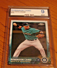 ROBINSON CANO---2015 TOPPS CHROME----MINT 9***-YANKEES-MARINERS***#173***MAD Dog