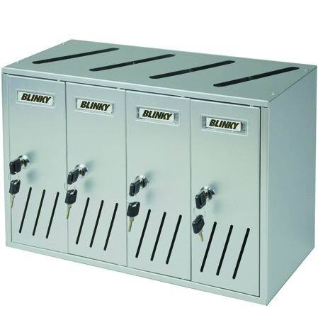 CASELLARE POSTALE BLINKY ALU-SILVER C4 4-BOX 42X17,5X30