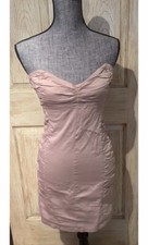 Zara Women Dress ,Night Collection ,Strapless ,Pink color, Size Small