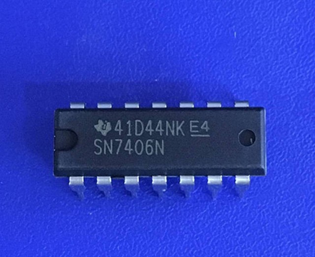 10pc SN7406N DIP-14 Six Inverter (Open-Drain Output) DM7406N | eBay