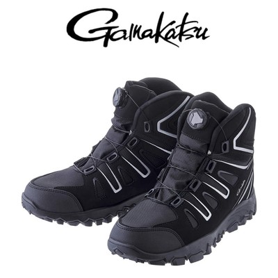 Gamakatsu Fishing Double Grip Spike Waterproof Shoes GM4539 Black x Silver Japan