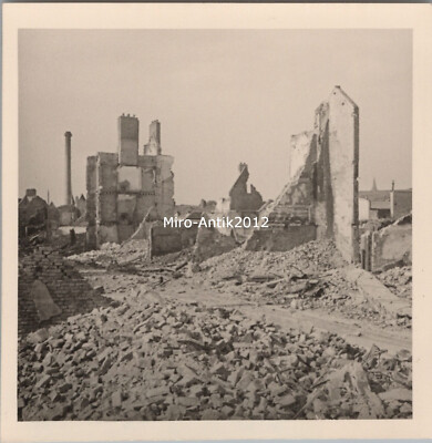 2 x Foto, Wk2, Schutt und Asche in Cambrai, Frankreich 1940 (N)50608