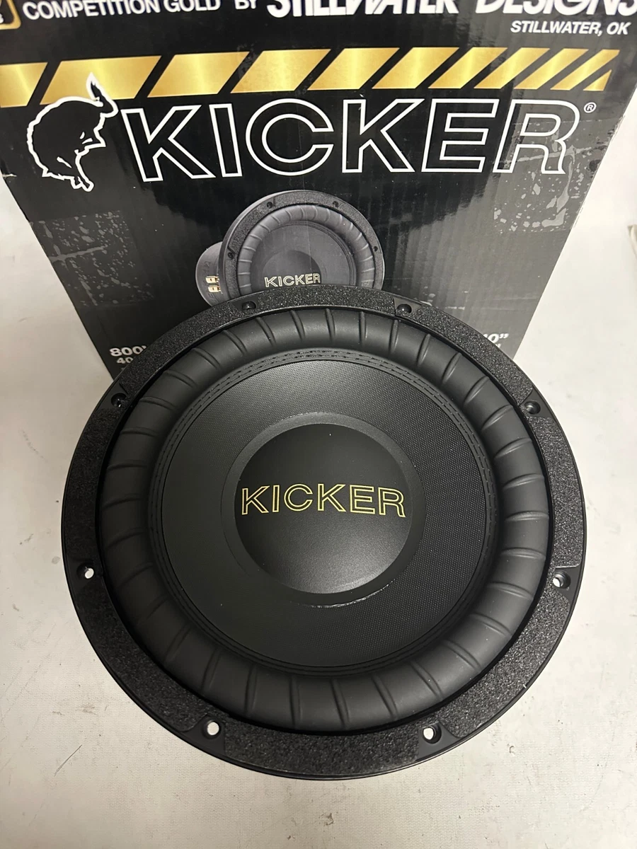 KICKER 50GOLD104 10 Inch 25cm Gold Series Subwoofer EACH eBay