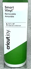 Cricut Joy Smart Vinyl Removable Bright Green Matte Adhesive Decal 5.5" x 48"