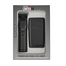 BaBylissPRO LimitedFX Matte Black Trimmer Double Foil Shaver Pack FXDUOFS2TMB