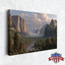 Valley of Light and Stone Wall Art, Canvas Print for Home Decor, Art Poster