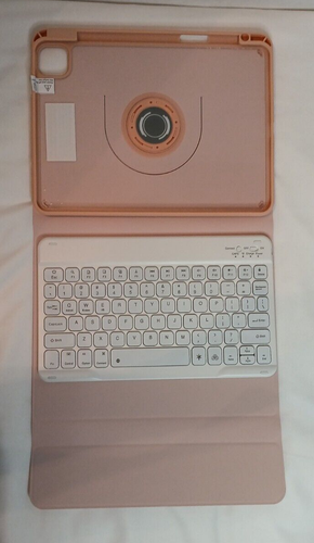 Wireless Keyboard iPad Case Rose Gold New - Picture 7 of 10
