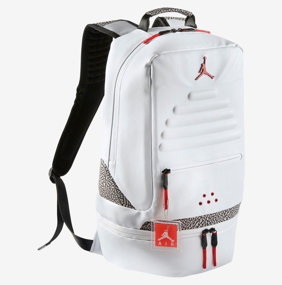 air jordan backpack white