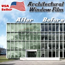 Light Green Smoke Window Tint Film UV Heat Reflective Home Office #03