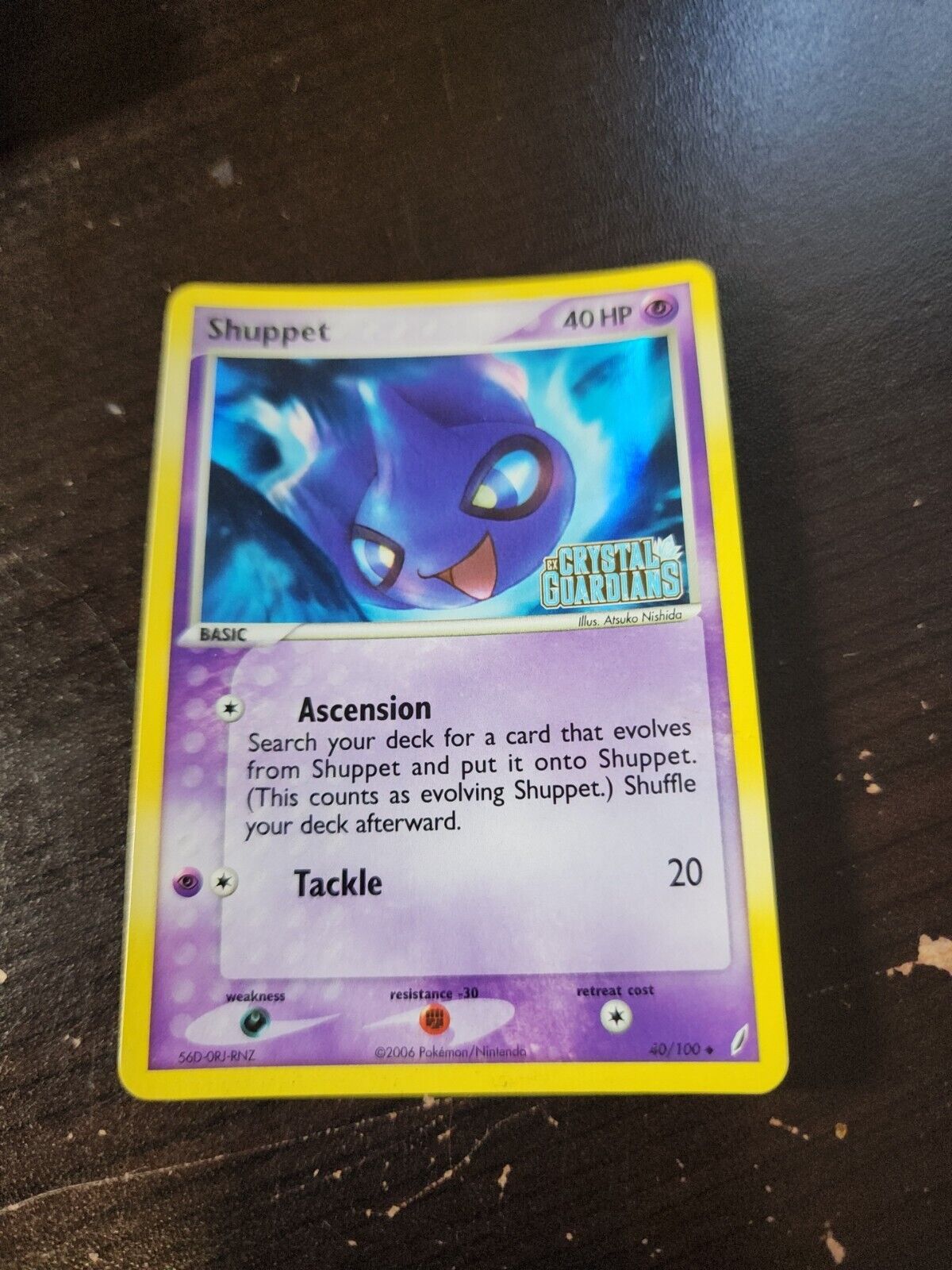Pokemon Card Shuppet Reverse Holo STAMPED 40/100 - 2006 EX Crystal Guardians p13