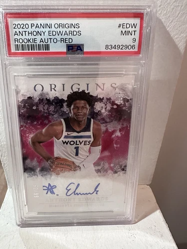 2020-21 Panini Origins - Rookie Autographs #RA-EDW Anthony Edwards (62/99)