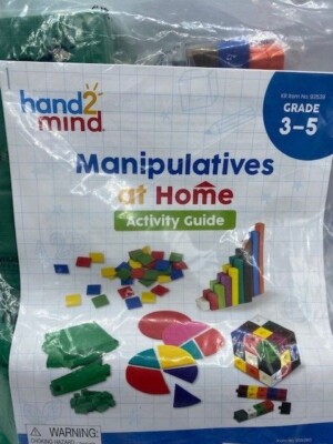 Hand2mind Math Manipulatives, 3rd - 5th Grade, Complete Kit w/Guide ...