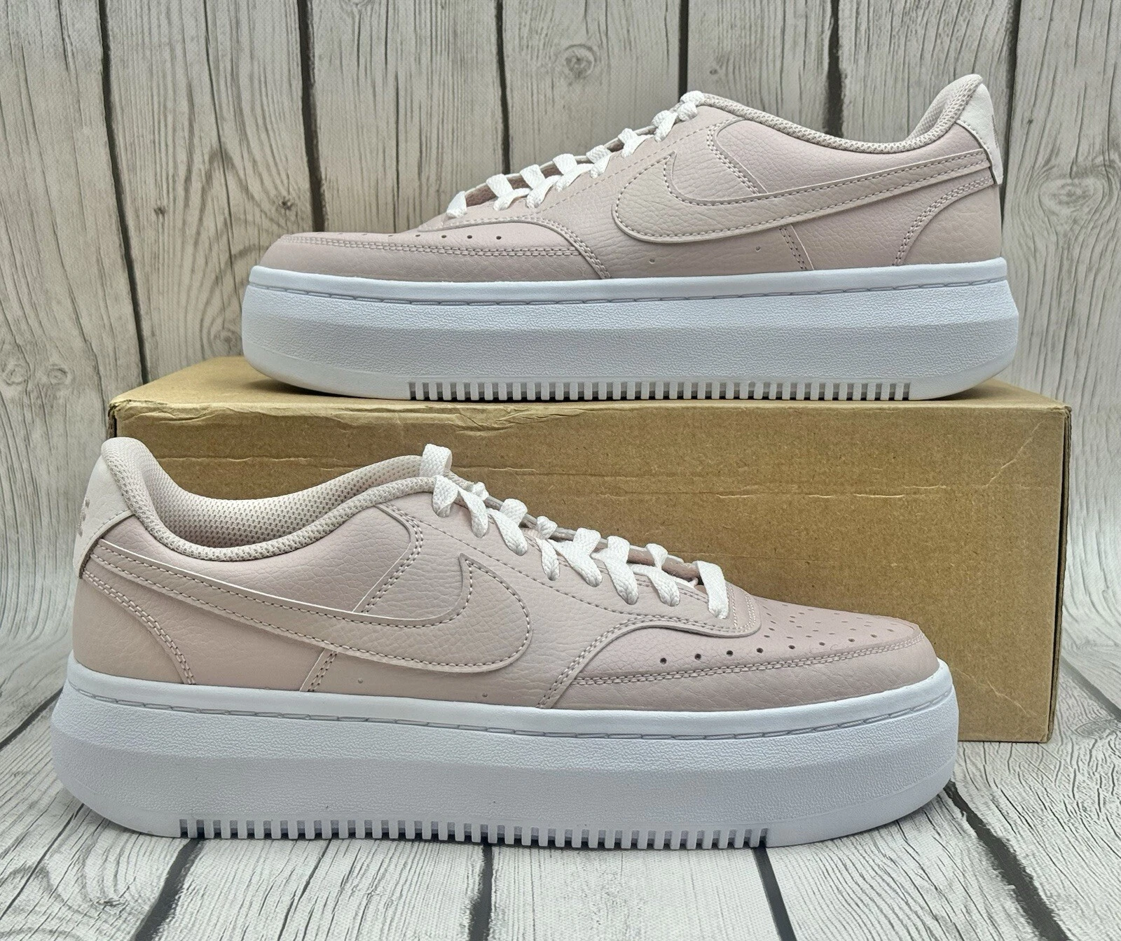 Nike Oxford donna Court Vision Alta rosa taglia 11 5 DM0113‐600 nuove