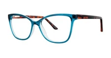 MODERN OPTICAL EFFORT WOMEN'S EYEGLASSES 55-16-140 TEAL/TORTOISE W/ SOFT CASE