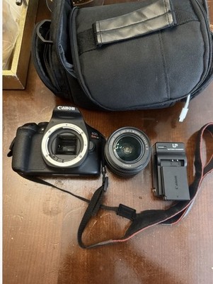 Canon EOS Rebel T6 DSLR Bundle w/ 18-55mm Lens, Charger, Bag