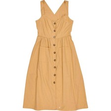 Baukjen Beige Button Dress