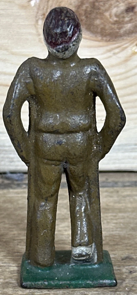 Antiguo juguete American Metal Manoil Barclay años 30 soldado herido con muletas Foto 3 de 4