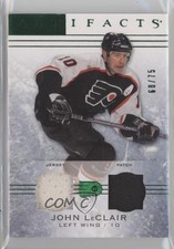 2014 Upper Deck Artifacts Emerald Jersey/Patch 68/75 John LeClair #66 Patch 4p5