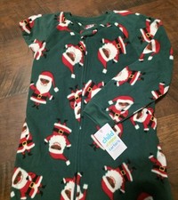 carters santa pajamas