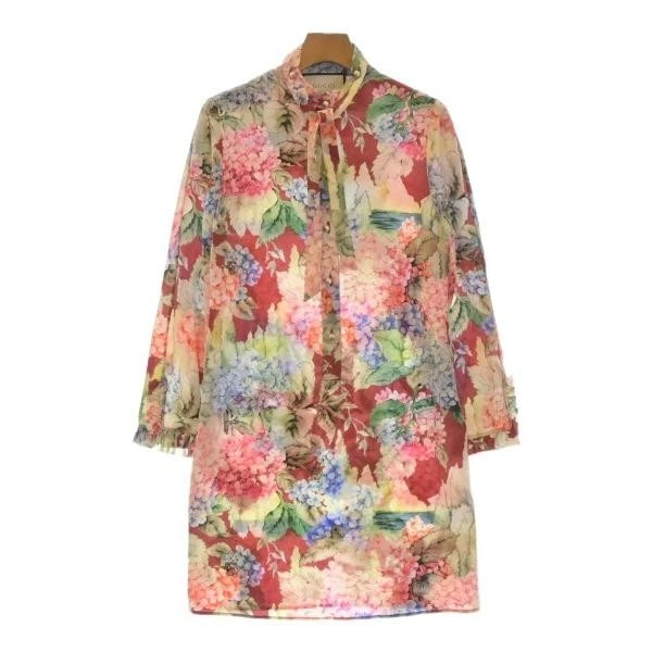 Robe ruban soie femme GUCCI rouge bleu rose taille 38S   rang A   authentique Ital