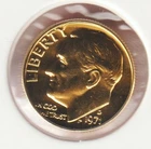 24k Gold Plate Rare Old US 1971 Liberty Roosevelt Dime Collector Collection Coin