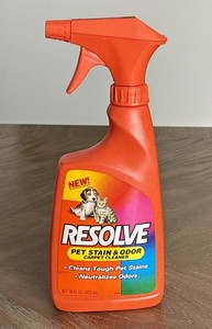 1996 Resolve Pet Stain & Odor Carpet Cleaner 26oz Vintage