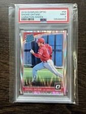2018 Panini Donruss Optic Shohei Ohtani Shock Angels PSA 9