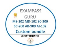 MS-102 MD-102 SC-300 SC-200 AB-900 AI-102 exam bundle! SEPTEMBER UPDATES