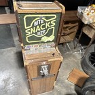 Bite Snacks Size Vintage Coin-Operated Candy Snack Vending Machine Wood Cabinet — photo 1