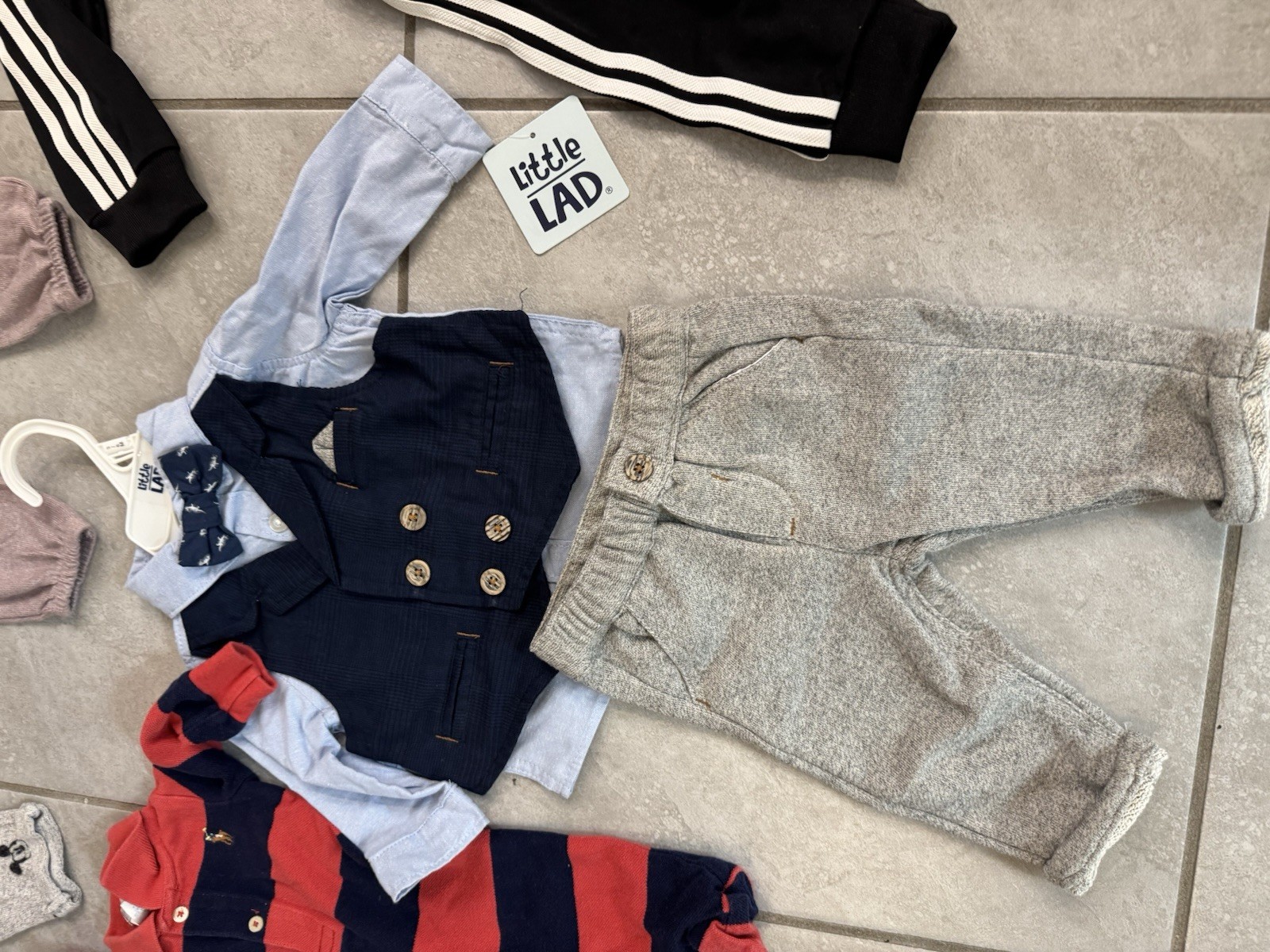 Lot/50 Baby Boy 0-33-6MClothes Polo Ralph Lauren, Zara,Adidas, CalvinK+(21 New) image 3