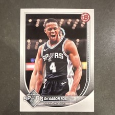 Topps Chrome De'Aaron Fox #BCV-144 San Antonio Spurs 2025-26 Bowman