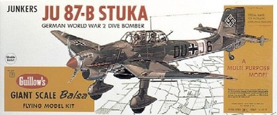 Guillows 1002 34-0.6cm Flügelspanne Ju87B Stuka Set