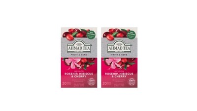 Rosehip, Hibiscus & Cherry Ahmad tea 30g x 2 [Pack of 2]