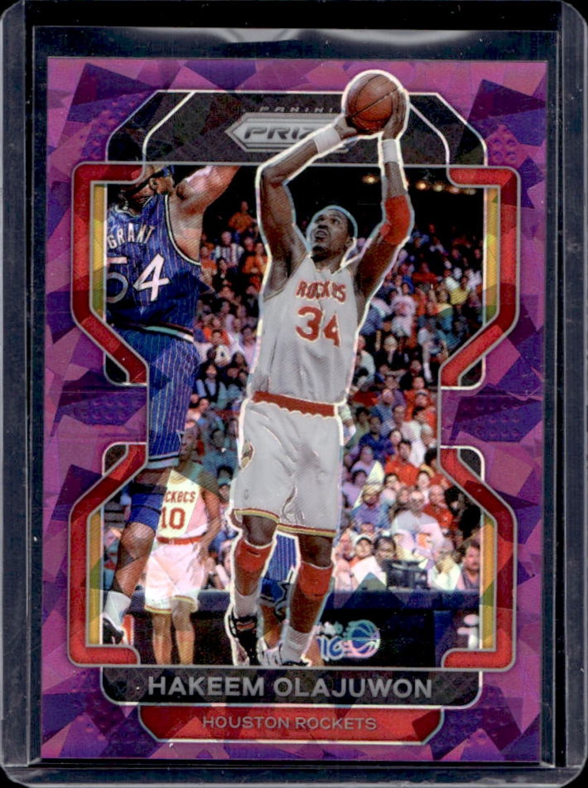 2021-22 Prizm Hakeem Olajuwon Purple Ice #88/149 Rockets