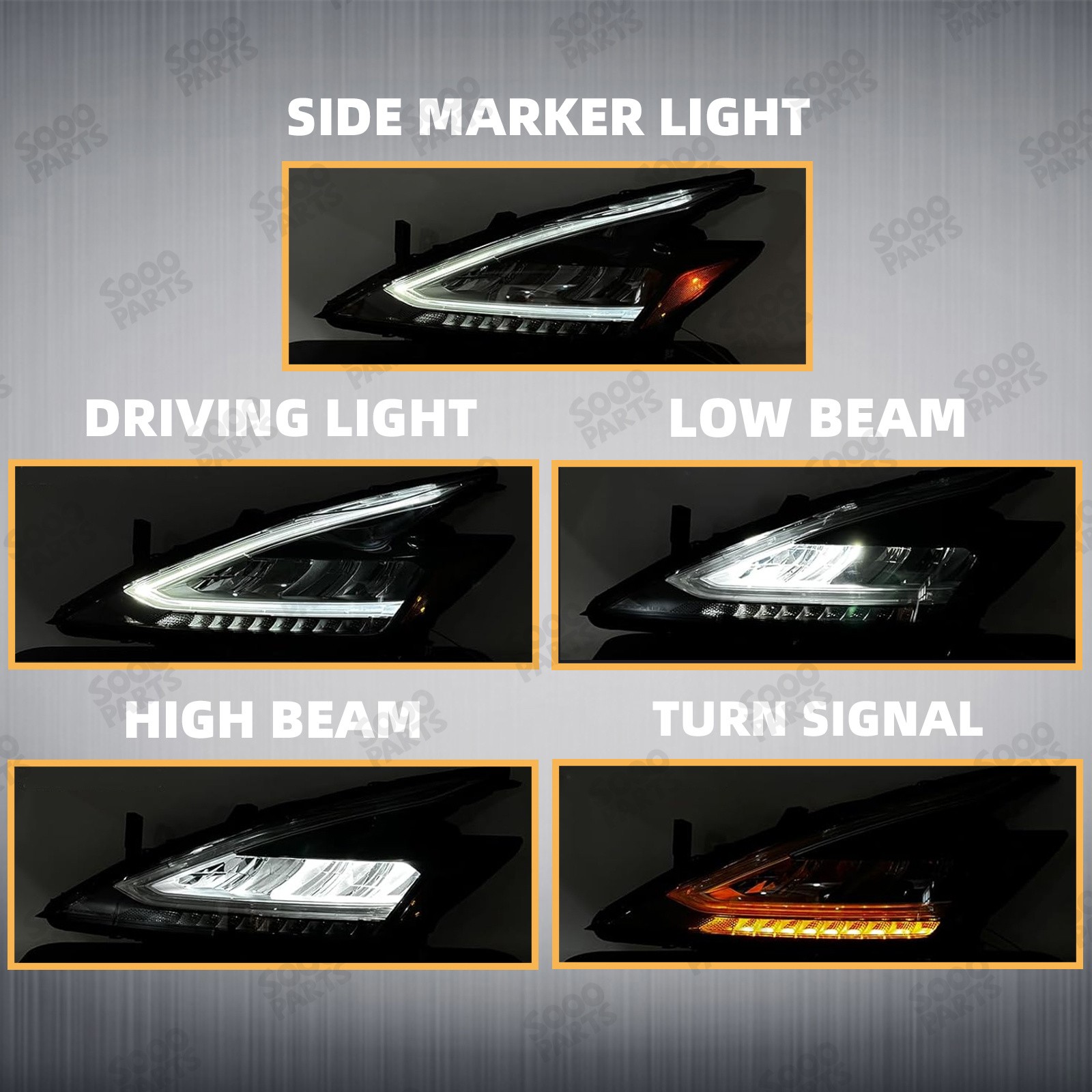 Left Driver Side Full LED Headlight For 2019-2021 Nissan Murano 3.5L 260609UF0D