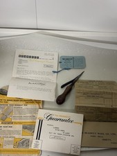 Vintage Readicut Rug Making Craft Tool And Paperwork 