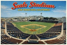 SEALS STADIUM SAN FRANCISCO, California MODERN Postcard Baseball D555