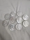 Franklin Half Dollars 90% Silver (lot Of 10) All 50s In Years