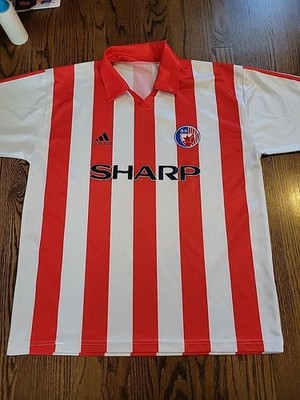 Adidas Red Star CRVENA ZVEZDA Sharp Vintage Jersey Mens Size XL Soccer Shirt 