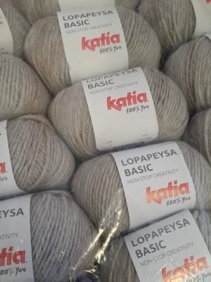 (90  /kg): 50 g Katia LOPAPEYSA, weiche Wollmischung, Pt. 75284, Fb. 1 #7755