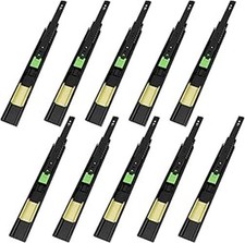 VADANIA VF1245 Push Open Drawer Slides 350mm Black Full Extension 5PRS