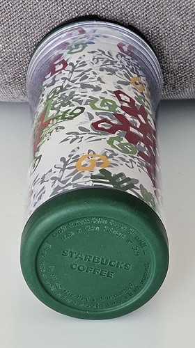 Taza vaso de café de viaje Starbucks 2007 Navidad copo de nieve 16 oz. Con tapa - Imagen 3 de 6